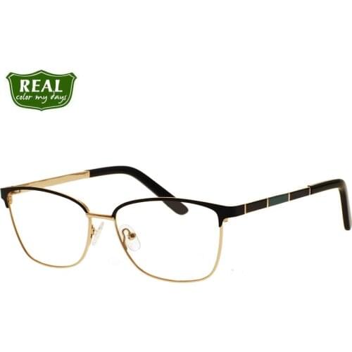 2019 High Quality Optical Glasses Frame Fashion Metal Frame Myopia Men Eyeglasses Women Gradient Eyeglasses Temple Clear Glasses