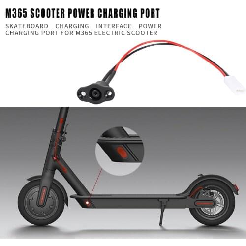 Durable Skateboard Charging Interface Not Easy to Damage Deformation Power Charging Port for M365 Electric Scooter