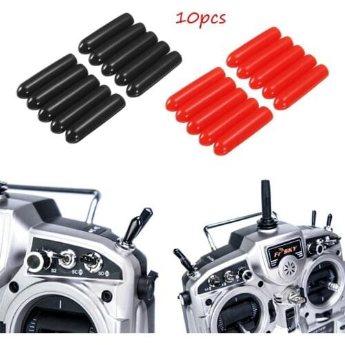 10 pcs Rubber Transmitter Anti-slipping Stick Switch Cap Sheath for RC FrSky Taranis QX7 Horus Futaba JR Radiolink