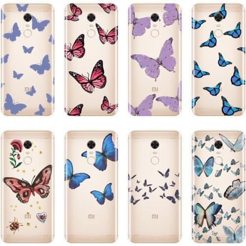 Butterfly Pretty Phone Cases For Pocophone F1 Xiaomi Redmi S2 6A 5 Plus 4A Redmi Note 6 Pro 5A Prime 5 4 4X Silicone Back Cover