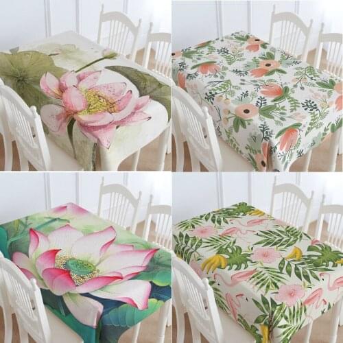 Flower leaves wedding table cloth Anti-stain tablecloth table cloth set rectangular table tablecloth Oilcloth on table Table