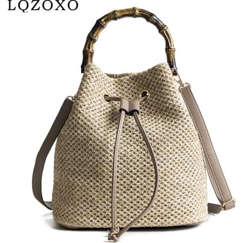 Bucket Design Women Evening Bags Soft Knitted Fashion Small Day Clutch For Female New Handle Handbags Purse