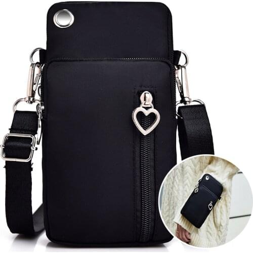 Men Woman Messenger Bag Mini Shoulder Bag Diagonal Multi-Function Mobile Phone Bag Outdoor Earphone Pouch Sports Bag
