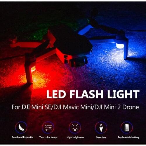 Mini SE Light Night Flying Warning Signal Lights Red / Blue For DJI Mini SE / Mini 2 / Mavic Mini Drone Expansion Accessories