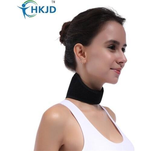 HKJD Tourmaline Magnetic Therapy Neck Brace Tourmaline Belt Support Cervical Vertebra Protection Spontaneous Self Heating