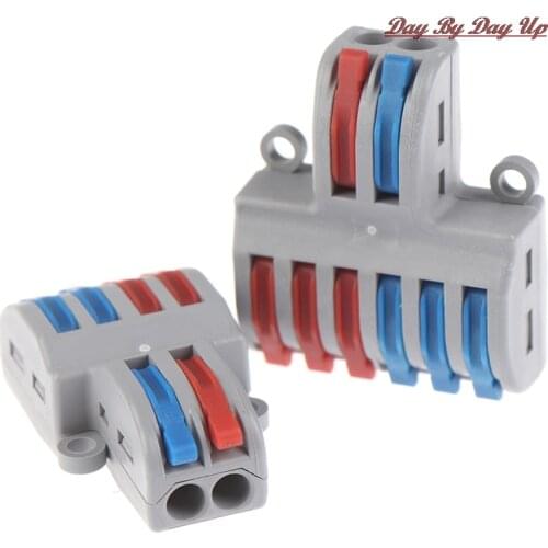 Universal Mini Fast Wire Connector Wiring Electrical Cable Conector LED Lamp Push In Terminal Block SPL-62 SPL-42 Splic