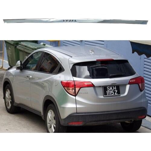 1pcs Abs Chrome 1Per Set Car Rear Trunk Molding Lid Cover Trim For Honda Vezel 2014 2015 2016 2017 2018Car trunk trim
