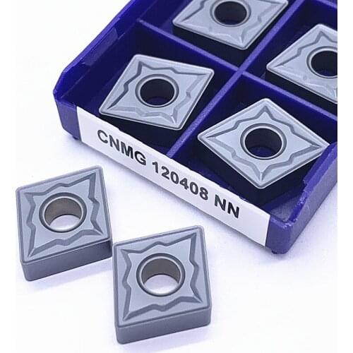 10Pcs CNMG120404/8 NN LT10 Tungsten Carbide Insert Cutting Tools Turning ,Carbide Inserts Lathe Turning Tool