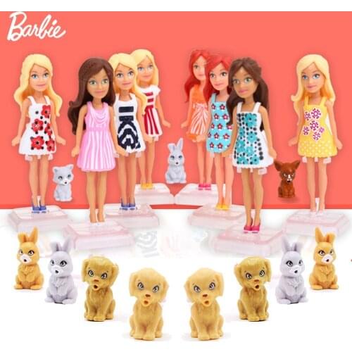 10cm Mini Baby Born Makeup Doll Barbie Toys with Clothes Accessories Dolls for Girls Toys for Children Brinquedos Furniture gift