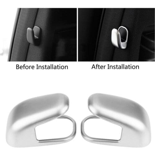 2*Car Chrome Hook Cover Trim For Mercedes Benz E S Class W212 W213 W222