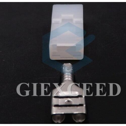 2 Sets 1 Pin Vehicle Connector Car Large Current Electric Cable Unsealed Adapter 6.3 Series Auto Wiring Socket With Terminal