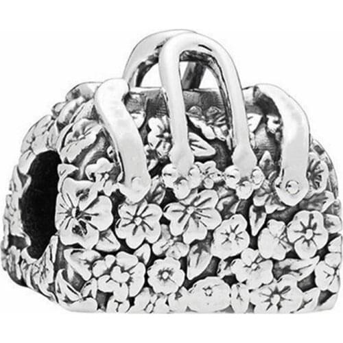 925 Sterling Silver Flower European Charms Bead Fit Original Charms Bracelets DIY Pendant Charm Beads Girl Women Jewelry Making