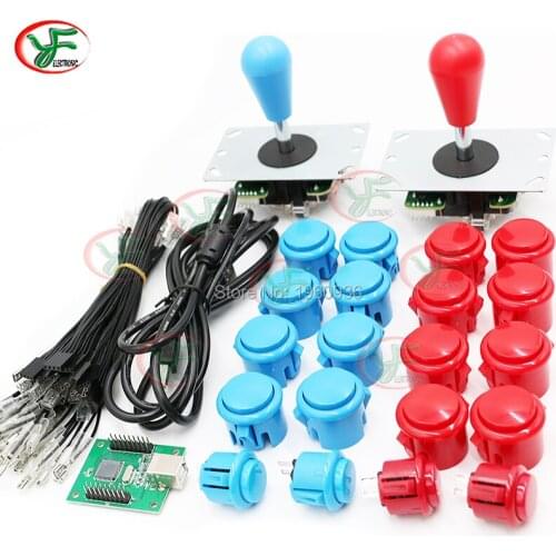Arcade Zero Delay USB To PC / Paspberry Pi /PS3 Arcade Joystik Encoder DIY SANWA Arcade Cabinet Kit