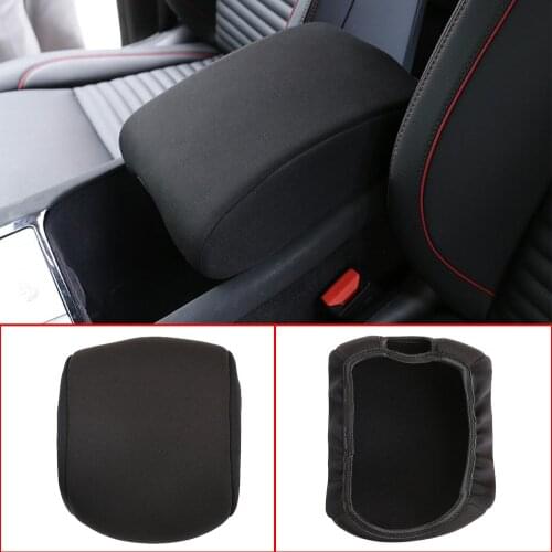 Black Center Console Armrest Cover Pad Fit For Land Rover Discovery Sport 2020