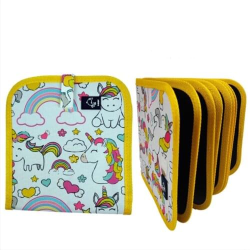 Kid Portable Painting Book Double-sided Erasable Drawing Book Animal Graffiti Writing Board Supplies Early Education Gift