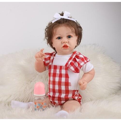 55cm Bebe Dolls So Truly Like Alive Doll For Girls Best BebeToy Gifts Silicone Reborn Baby Dolls