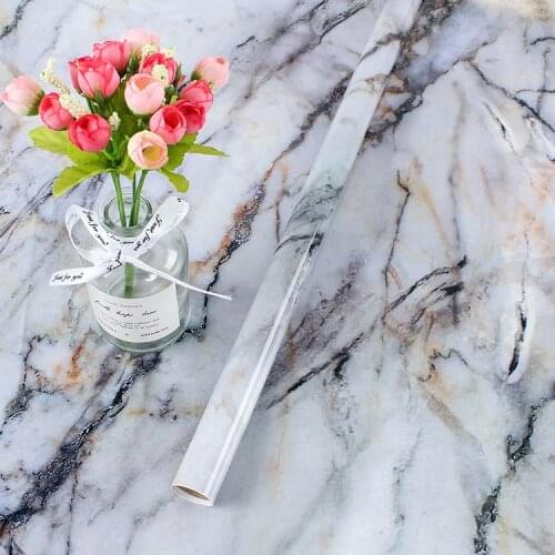 Marble wallpaper kitchen Wall wallpaper Anti-oil paste Self-adhesive foil waterproof bathroom wall stickers vinyl wallpaper