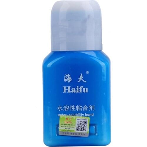 Haifu 300ml inorganic water solubility bond glue adhesive for assemble table tennis rubber and blade to racket