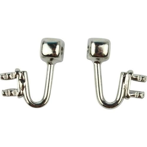 100pcs(50pairs) Eyeglasses Nose Pads Arm Stainless Steel Nose Pad Holder Glasses Repair Accessories