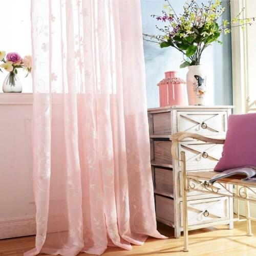 The New Four Color Pure and Fresh Netting Embroidery Tulles of The Sitting Room Balcony Bedroom Light Decoration Customized