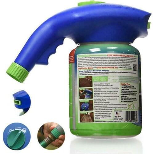 New Household Seeding System Liquid Spray Seed Lawn Potted Grass Care Plastic Shot Seed Watering Household Garden Sprayer C L5T7