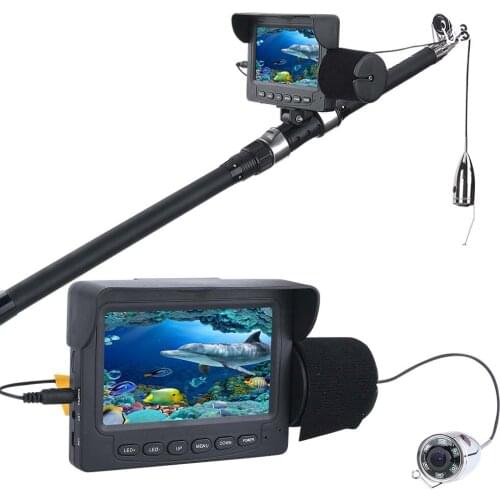 15M 1000TVL Fish Finder Underwater Ice Fishing Camera 4.3" LCD Monitor 8PCS LED Night Vision Camera For Fishing