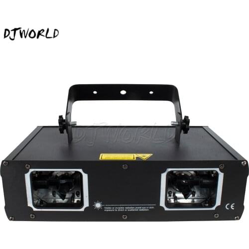 DJWPRD RGBFull-Color Dual-Head Laser DMX512 Voice Control Auto-Propelled Suitable For Party Gathering DJ Rock Disco LED Lighting