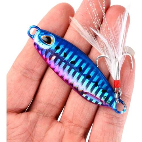 Metal Cast Jig Lure 10g 15g 20g 30g 40g Fishing Diving Saltwater Bait Spoon Spinnerbait Bass Tuna Sea Lures Jigs Glow in Dark