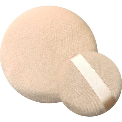 Makeup Sponges PuffsNatural Smooth Cosmetic Puffs Soft Flocking Powder Puff Facial Flawless Foundation Tool Two Sizes 60mm 80mm