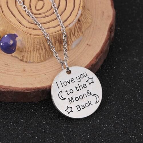 RONGQING 12pcs/lot wholesale Letter Necklace Women Chain Fashion Jewelry give a girl,no longer,I love you,,always sister