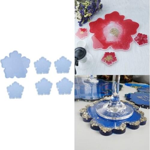 Sakura Tea Tray Coaster Silicone Mold for Diy Silicone Moulds Tray Jewelry Making Tools
