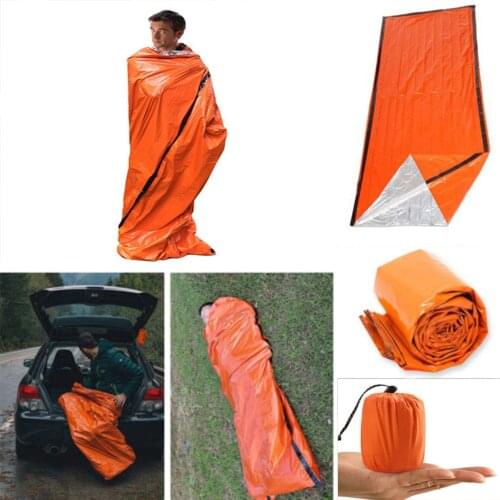 Foil Thermal Space First Aid Emergency Survival Sleeping Bag Camping Outdoor Survival Camping Hiking Blanket Accessories