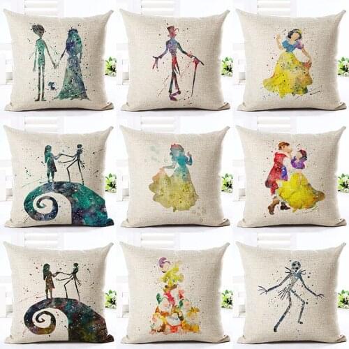 High Quality Almofada Cartoon Printed Cushion Home Decoration Cushion Covers For Sofa Car Chair Home Decor Pillow Case Cojines