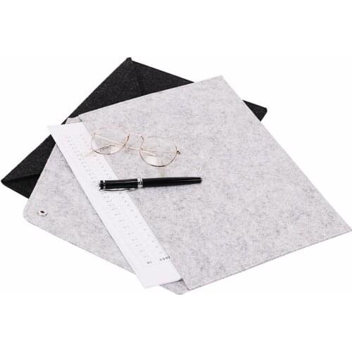 1 Pc Simple Solid A4 Big Capacity Document Bag Business Briefcase File Folders Chemical Felt Filing Products Student Gifts