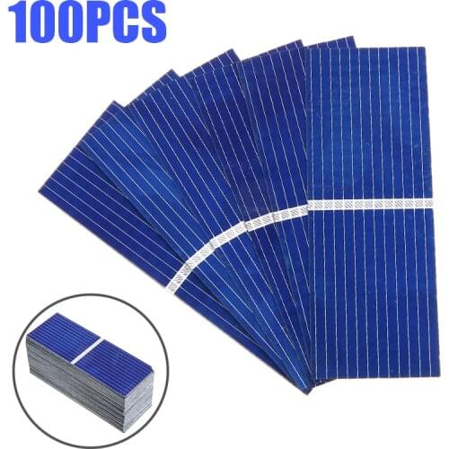 100pcs/set Solar Panel 0.5V 320mA Solar Battery Panels Cell DIY Battery Charge 52*19mm