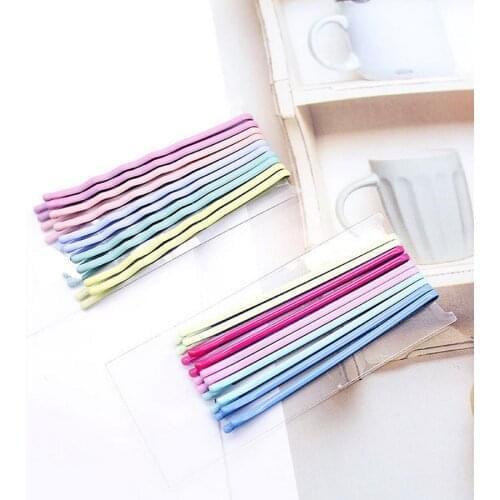 1000set 10pcs/set Popular Wild Candy Color Word Folder Jelly Ice Cream Color Clip Side Clip Hair pin