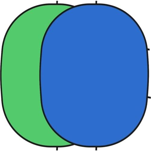 150x200cm 2 In 1 Blue Green Screen Photo Background Photography Backdrops Props Collapsible Reversible Pop Up Cotton Background