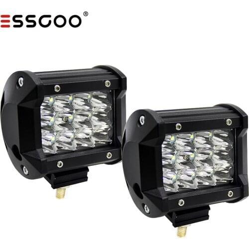 4 Inch 36W LED Work Light Bar Waterproof Dustproof Flood 12V Driving Offroad Lamp For Boat/SUV/Truck White 1/2/3/4pc