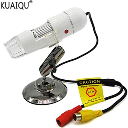 400X-1000X USB Microscope Professional Coms Sensor TV/AV Interface Digital Microscope for Electronics With 8 LEDs Bracket