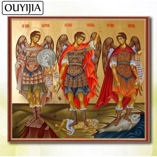 OUYIJIA 5D DIY Diamond Painting Full Square Religion Angel Myth Embroidery Painting Sale Diamond Mosaic Picture Of Rhinestones
