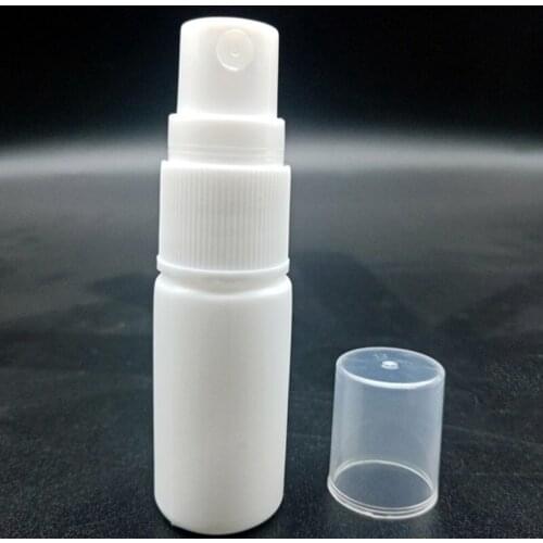 Free Shipping 10PCS 10ml spray bottle 10ml White small empty spray bottle 10ml Plastic Refillable spray bottles 10 ml