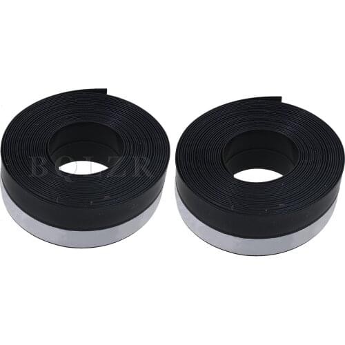BQLZR 2PCS 5 Meters Rubber Dust and Noise Insulation Weather Stripping Seal