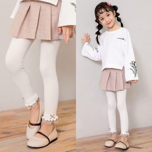 Kids Pantyhose Spring Autumn Thin Section Girls Nine-point Pants Baby Leggings Girls Comfortable Cotton Tights Trousers