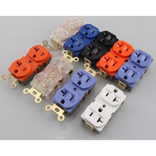 2pcs Audiocrast US AC Duplex Receptacles Wall Outlet Power Distributor