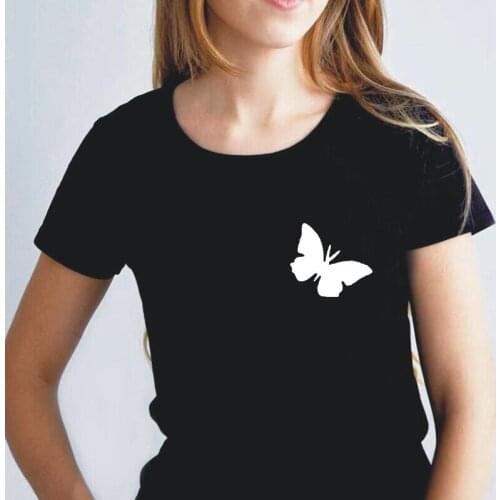 Harajuku Tee Shirt Femme Adorable Pockets Adornment Print T Shirt Women Tops Summer Short Sleeve Casual Tshirt Camiseta Mujer