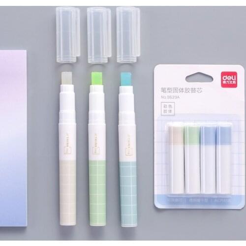 1pcs Pen Shape Glue Stick for School Office Supply Adhesives Glue DIY Hand Work Replacement core