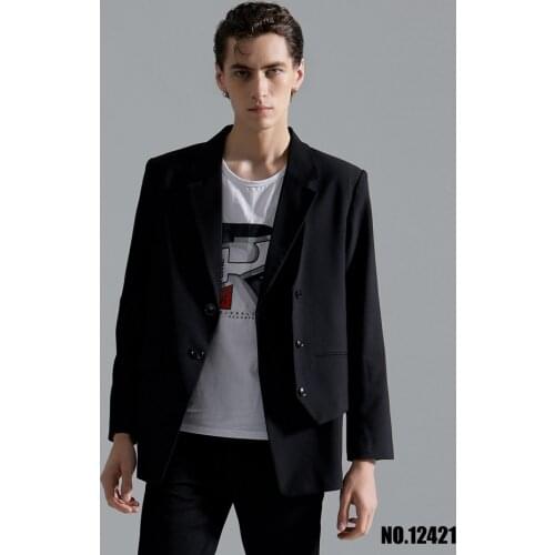 S-6XL 2021 New Men Womens fashion Catwalk Original Design sense autumn Fake two pieces Loose Suit Coat plus size costumes