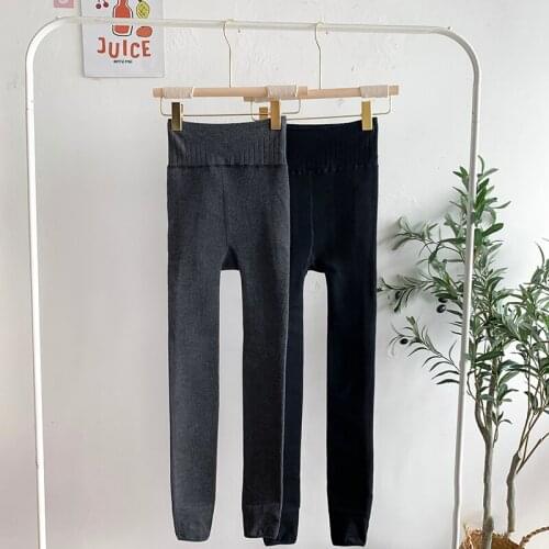 New autumn and winter thickened Plush high waist warm leggings, slim trousers, versatile