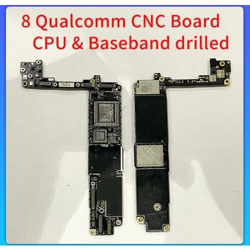 CNC board Drilled CPU Baseband For iPhone 8 8P ICloud Locked Motherboard Remove CPU Baseband Swap Mainboard