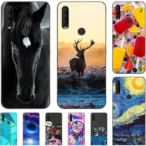 Fashion Bumper Cute Case For Alcatel 1S 2020 5028Y Case For Alcatel 1S 2019 5024D Soft Silicone Cat Horse Flower Cover Shell